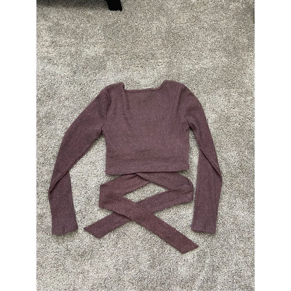 Mauve crop top with tie down stomach XS - Picture 2 of 2